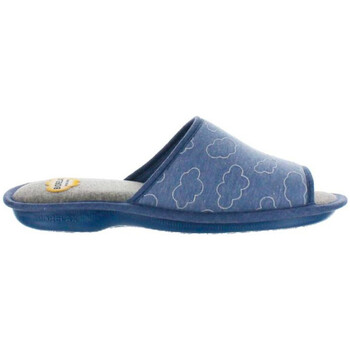 Zapatos Mujer Pantuflas Cosdam Zapatilla de casa -4110 azul mujer Azul