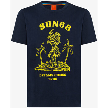 textil Hombre Tops y Camisetas Sun68  Azul
