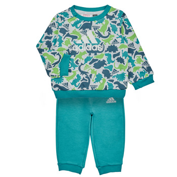 textil Niño Conjunto Adidas Sportswear AOP FT JOG Gris / Verde / Azul