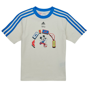 textil Niños Camisetas manga corta Adidas Sportswear LK DY MM T Blanco / Azul