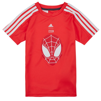 textil Niño Camisetas manga corta Adidas Sportswear LB DY SM T Rojo / Blanco
