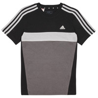 textil Niño Camisetas manga corta Adidas Sportswear 3S TIB T Negro / Gris / Blanco