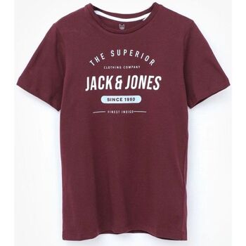textil Niño Tops y Camisetas Jack & Jones 12190364 HERRO-PORT ROYALE Rojo