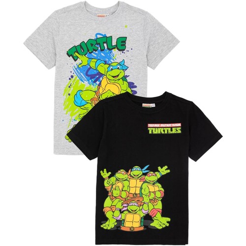 textil Niños Camisetas manga corta Teenage Mutant Ninja Turtles NS6983 Negro