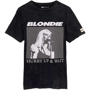 textil Camisetas manga larga Blondie Hurry Up & Wait Negro