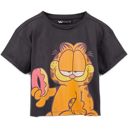 textil Mujer Camisetas manga larga Garfield NS7010 Naranja