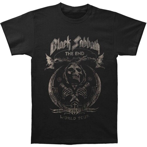 textil Camisetas manga larga Black Sabbath RO590 Negro
