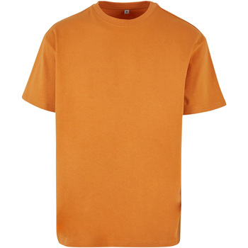 textil Camisetas manga larga Build Your Brand BY102 Naranja