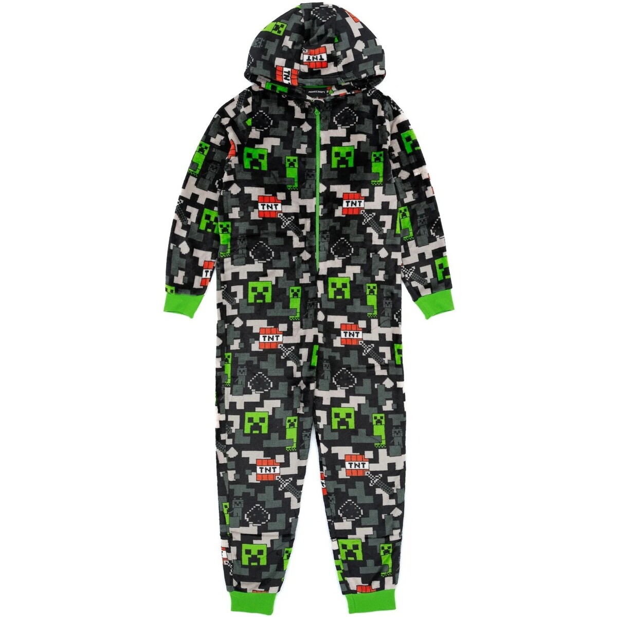 textil Niños Pijama Minecraft NS7072 Negro