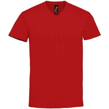 textil Hombre Camisetas manga larga Sols Imperial Rojo