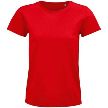 textil Mujer Camisetas manga larga Sols Pioneer Rojo