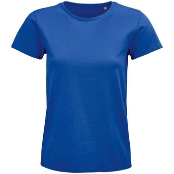 textil Mujer Camisetas manga larga Sols Pioneer Azul