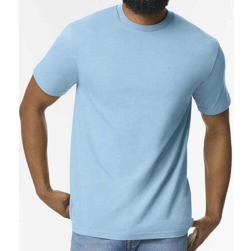 textil Hombre Camisetas manga larga Gildan GD15 Azul