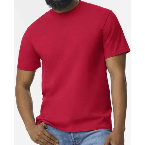 textil Hombre Camisetas manga larga Gildan GD15 Rojo