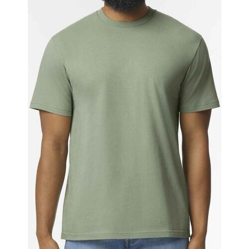 textil Hombre Camisetas manga larga Gildan GD15 Verde