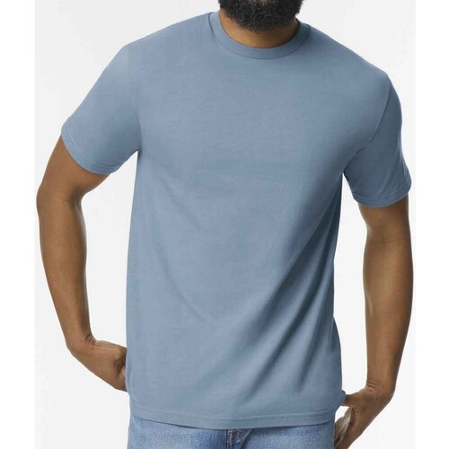 textil Hombre Camisetas manga larga Gildan GD15 Azul