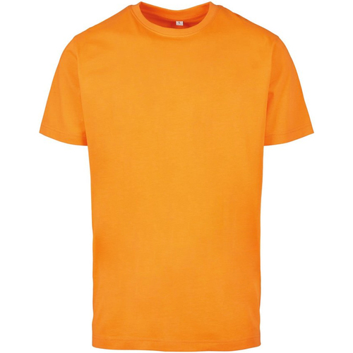 textil Hombre Camisetas manga larga Build Your Brand BY004 Naranja