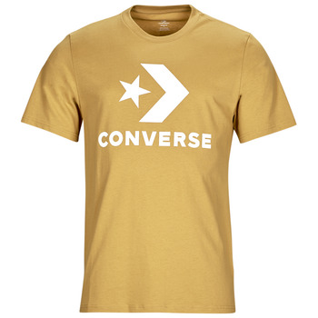 textil Hombre Camisetas manga corta Converse GO-TO STAR CHEVRON LOGO T-SHIRT Amarillo
