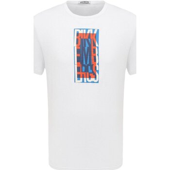 textil Hombre Camisetas manga corta Bikkembergs BKK2MTS04 - Hombres Blanco