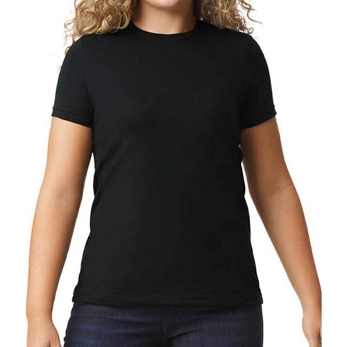 textil Mujer Camisetas manga larga Gildan GD93 Negro