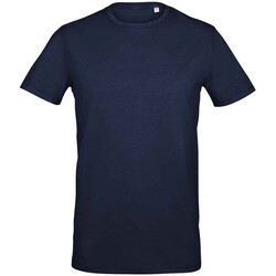 textil Hombre Camisetas manga larga Sols Millenium Azul