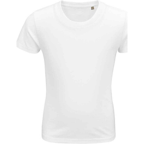 textil Niños Camisetas manga corta Sols Pioneer Blanco