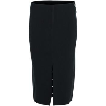 textil Mujer Faldas Calvin Klein Jeans HOOK & EYE KNITTED SKIRT Negro