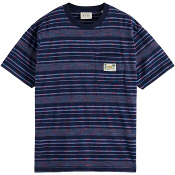 textil Hombre Tops y Camisetas Scotch & Soda Jersey Structured Stripe Tee Multicolor