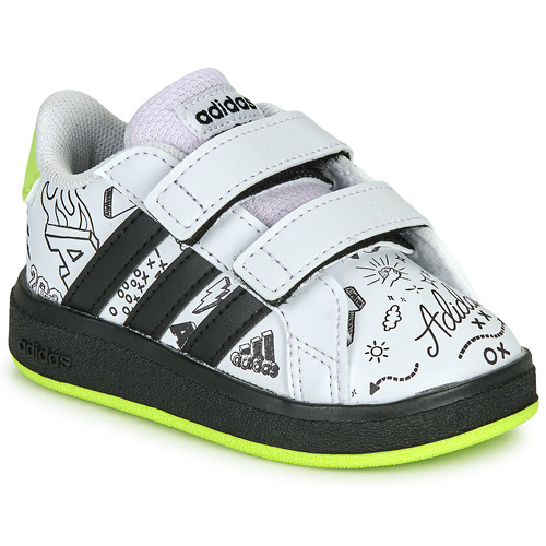 Zapatos Niños Zapatillas bajas Adidas Sportswear GRAND COURT 2.0 CF I Blanco / Negro