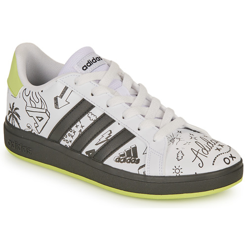 Zapatos Niños Zapatillas bajas Adidas Sportswear GRAND COURT 2.0 K Blanco / Negro