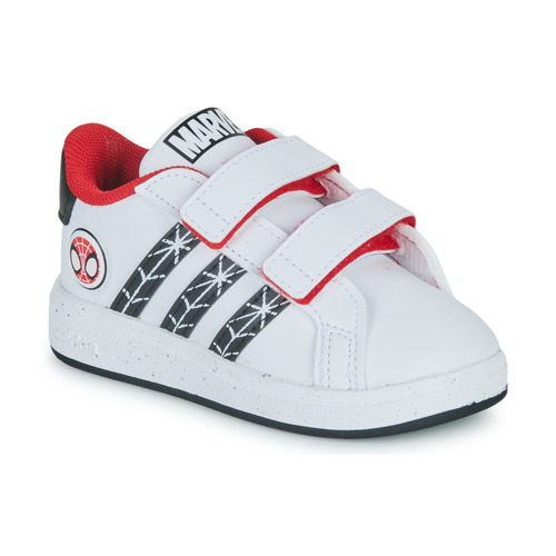 Zapatos Niño Zapatillas bajas Adidas Sportswear GRAND COURT Spider-man CF I Blanco / Rojo