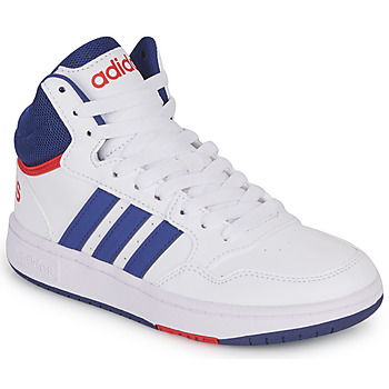 Zapatos Niños Zapatillas altas Adidas Sportswear HOOPS MID 3.0 K Blanco / Azul / Rojo