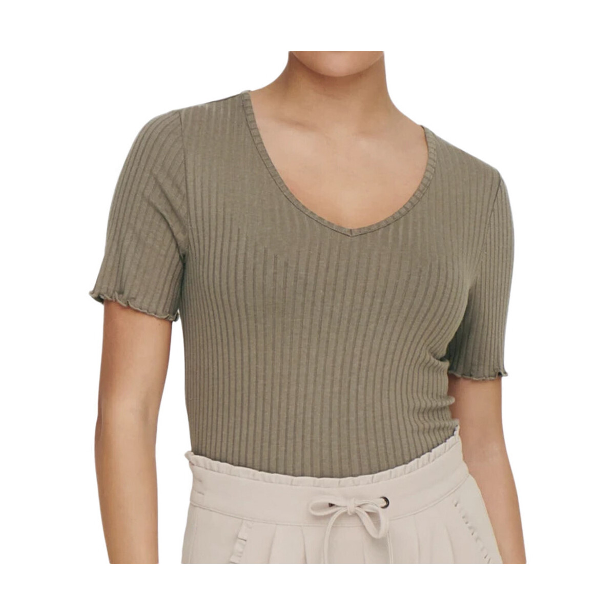 textil Mujer Tops y Camisetas JDY  Marrón