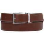 BRAK Cinturón reversible marrón y marino para homb