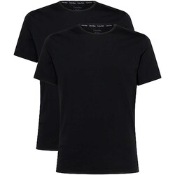 textil Hombre Tops y Camisetas Calvin Klein Jeans 2P S/S Crew Neck Negro