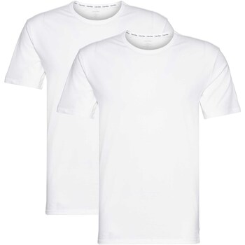 textil Hombre Tops y Camisetas Calvin Klein Jeans 2P S/S Crew Neck Blanco