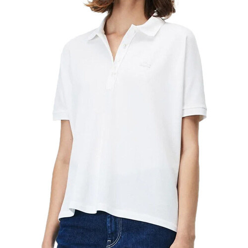 textil Mujer Tops y Camisetas Lacoste  Blanco