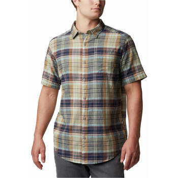 textil Hombre Camisas manga larga Columbia Under Exposure YD Short Sleeve Shirt Azul