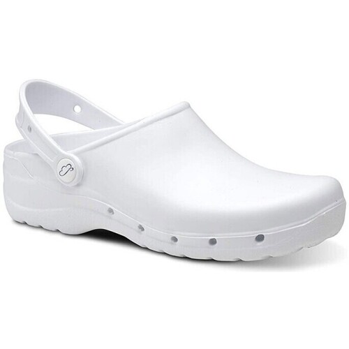 Zapatos Mujer Zuecos (Clogs) Feliz Caminar FLOTANTES Blanco