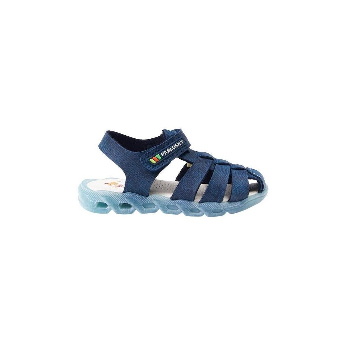 Zapatos Niño Sandalias Pablosky SANDALIA PIEL NIÑO   LIONEL 510020 Azul