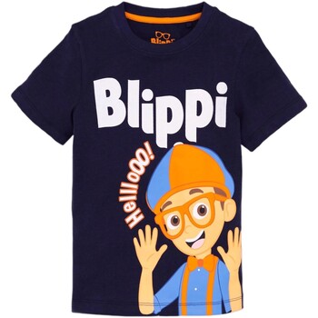 textil Niños Camisetas manga corta Blippi Hello Azul