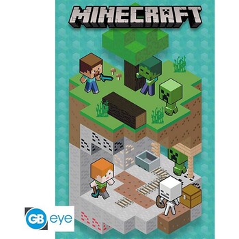Casa Afiches / posters Minecraft TA10616 Multicolor