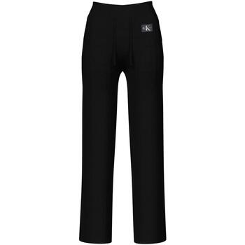 textil Mujer Pantalones Calvin Klein Jeans BADGE STRAIGHT KNITT Negro