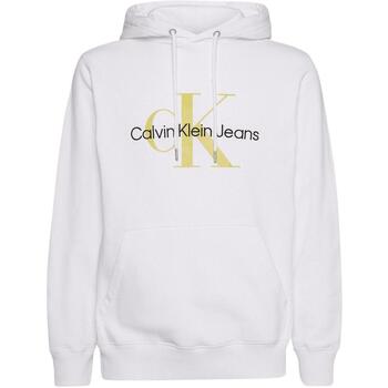 textil Hombre Sudaderas Calvin Klein Jeans SEASONAL MONOLOGO REGULAR HOODIE Blanco