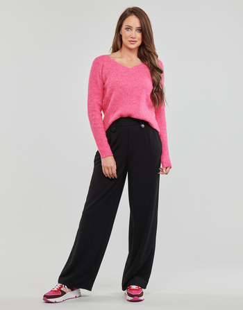 textil Mujer Pantalones fluidos Only ONLSANIA BUTTON PANT JRS Negro