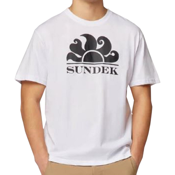 textil Hombre Camisetas manga corta Sundek M021TEJ7800 00605 Blanco