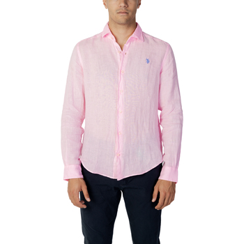 textil Hombre Camisas manga larga U.S Polo Assn. 53400 65742 Rosa