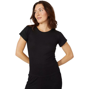 textil Mujer Camisetas manga larga Debenhams DH5401 Negro