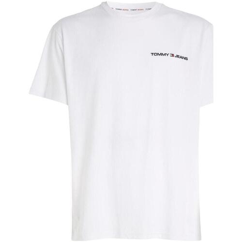 textil Hombre Camisetas manga corta Tommy Hilfiger DM0DM16878-YBR Blanco