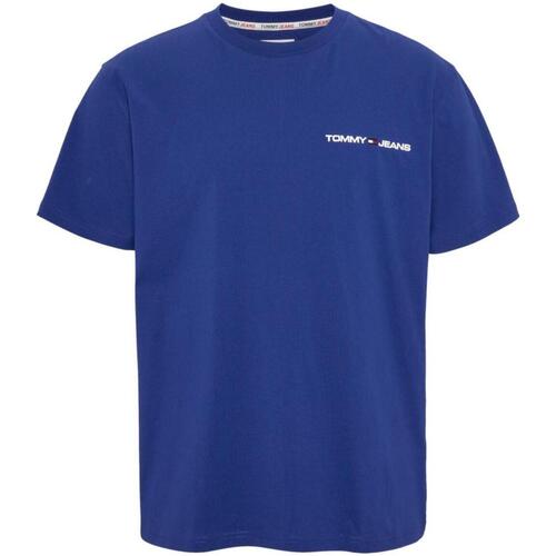 textil Hombre Camisetas manga corta Tommy Hilfiger DM0DM16878-C9B Azul